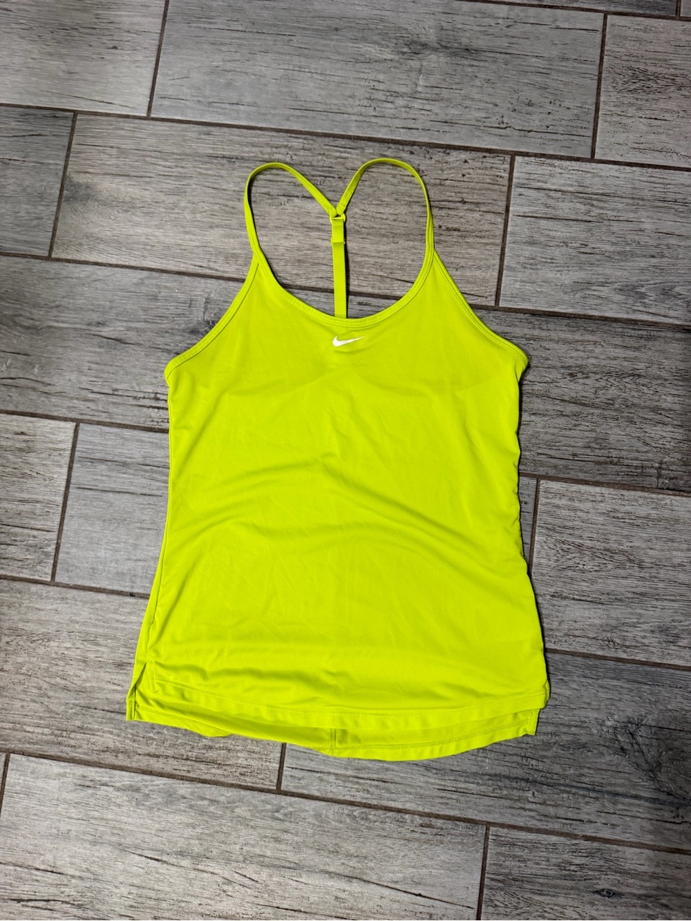 Nike Women’s Neon Lime Adjustable Racerback Tank Top
